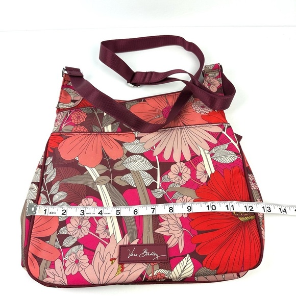 Vera Bradley Lighten Up Slim Crossbody Bag Bohemian Blooms Canvas Handbag New - Picture 6 of 8